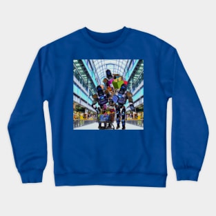 Robots in the Shopping Mall Crewneck Sweatshirt